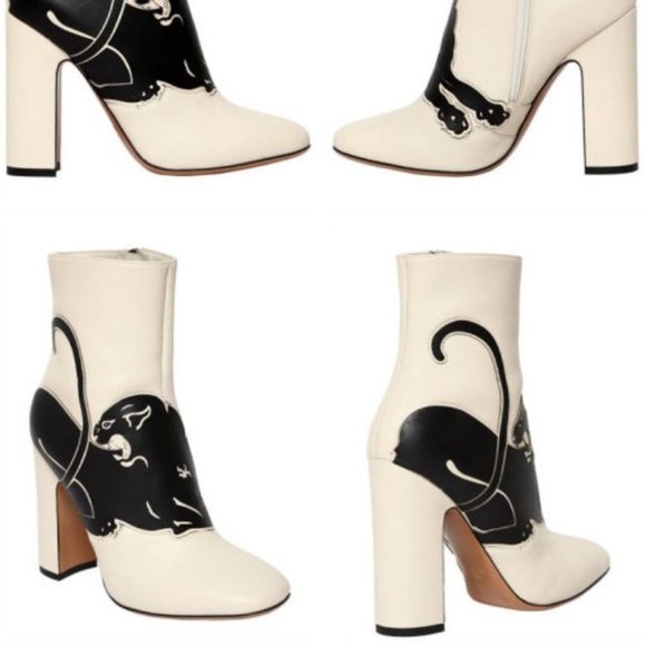 Valentino Garavani Shoes - VALENTINO GARAVANI PANTHER LEATHER BOOT 36.5 /6.5